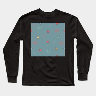 Heart Pattern Long Sleeve T-Shirt